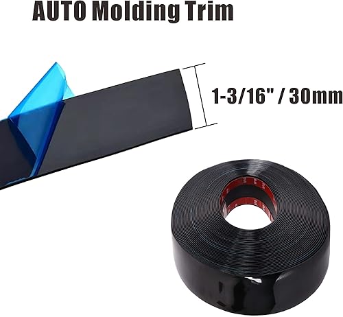 Miniatura 3 de Ancho 1-316 pulgadas (1.181 in), tira de moldura autoadhesiva a prueba de arañazos para automóvil, camión, caravana, exterior e interior, moldura