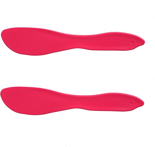 Linden Sweden Juego de 2 esparcidores multiusos, color rosa, cuchillo versátil para mantequilla para queso suave, mantequilla de maní, glaseado y