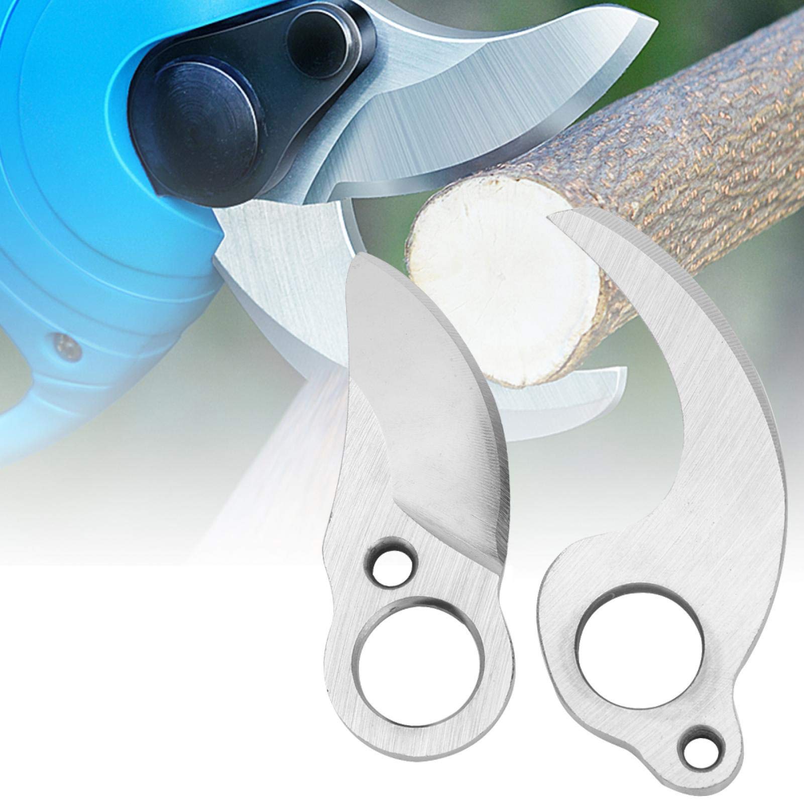 Cuchillas de repuesto para tijeras de poda, 2 piezas SK5 acero de alta frecuencia, compatible con 25-28 mm y 30 mm, ideal para plantas
