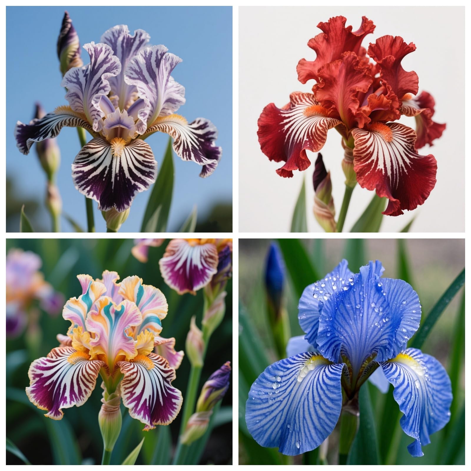 Garden Flowers, Plant Bulbs, Wedding, Iris Bulbs for Planting Now UK, Natural Organic, Greening Flower, Hardy Perennial, Iris Bulbs,-15bulb-k