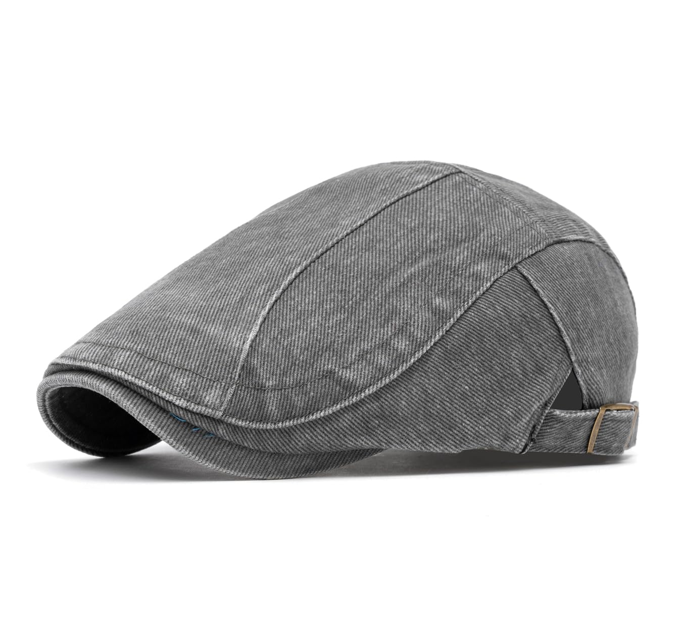 Quanhaigou Unisex Denim Newsboy Hats Flat Ivy Gatsby Cabbie Driving Berets Hat Cotton Dad Cap for Men Women