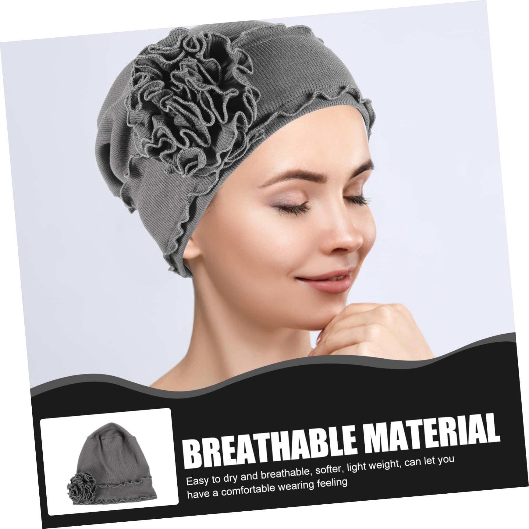 GALPADA 5piezas Sombrero Turbante De Mujer para Quimioterapia Gorro y Transpirable para Pérdida De Cabello