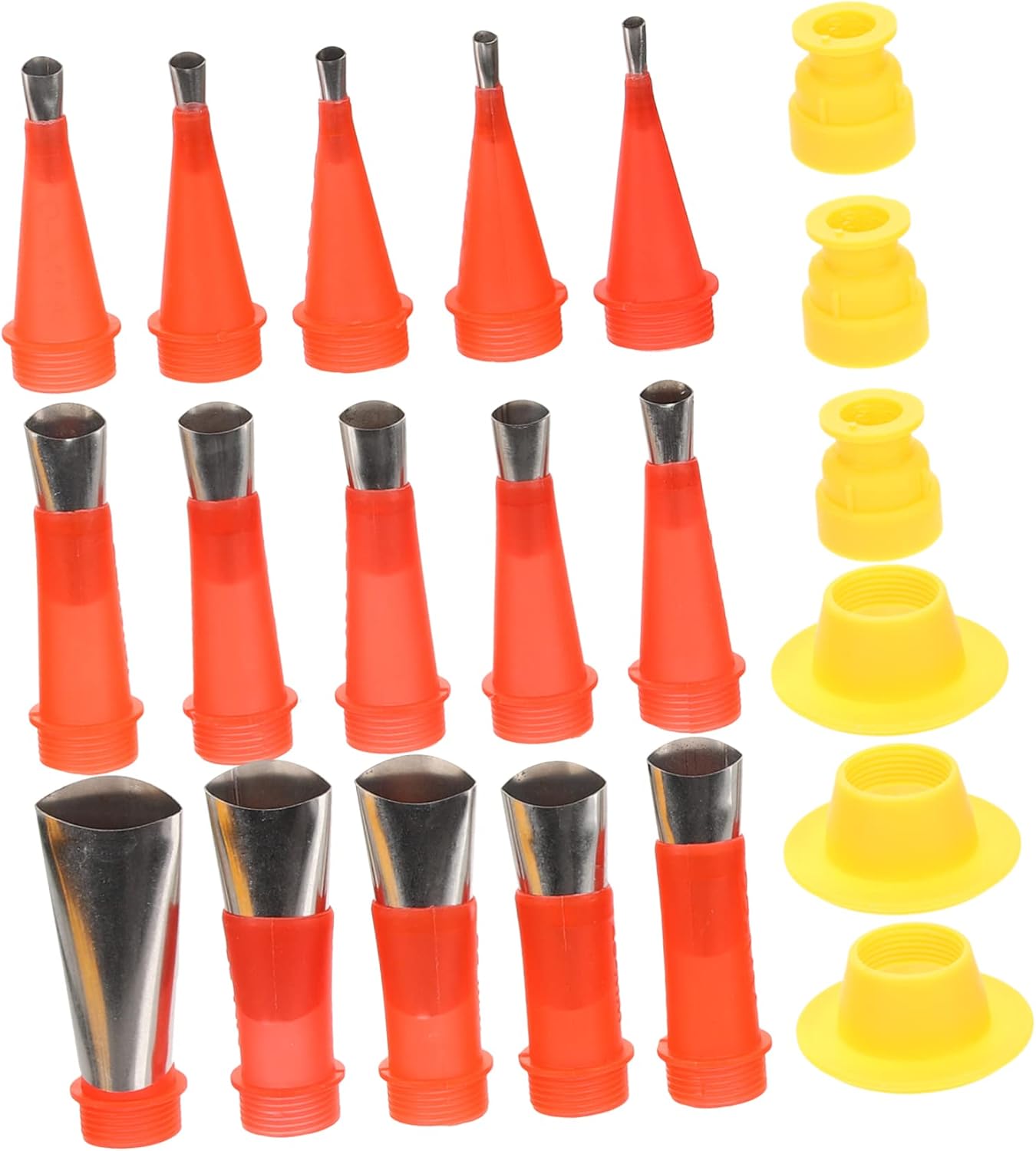 Hemobllo Stainless Steel Caulking Tool Set Nozzle Tips Kit for Roof Sealant Sprayer Nozzle Caulking and Grout