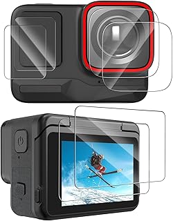 TECKEEN Ultra-thin Tempered Glass Protective Film HD Tempered Film for Insta360 Ace Pro Action Camera (6pcs)