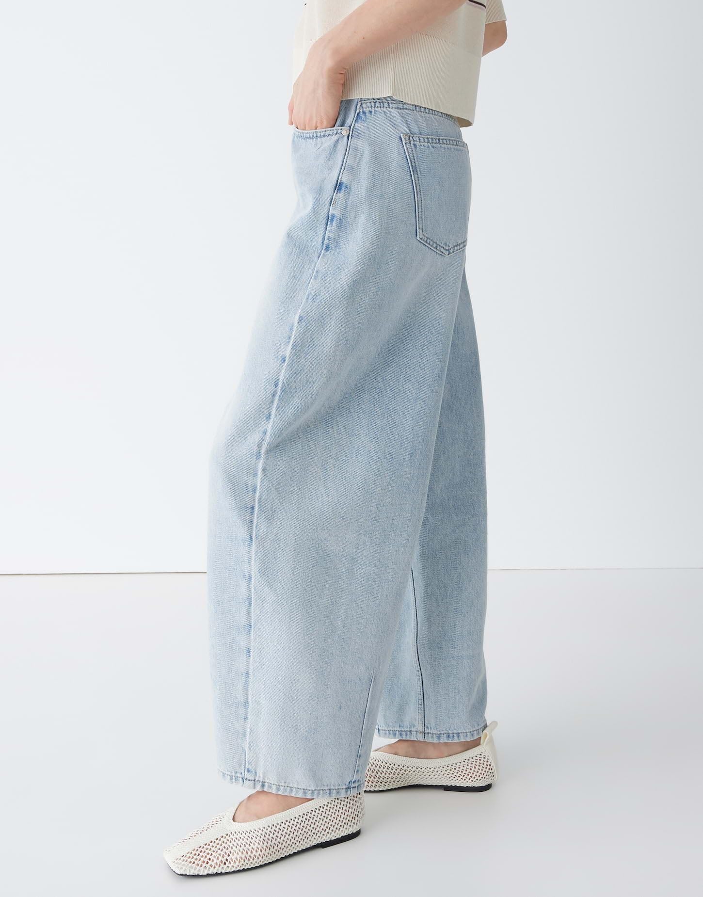 OPUS Damen Barrel | LOLAH Breath Barrel Jeans aus BCI Cotton Mid Rise