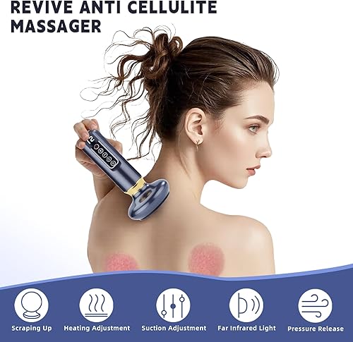 Miniatura 3 de cc&dd outdoors Masajeador avanzado de celulitis inalámbrico, recargable, 12 niveles de intensidad, masaje de cuerpo completo para una piel suave y