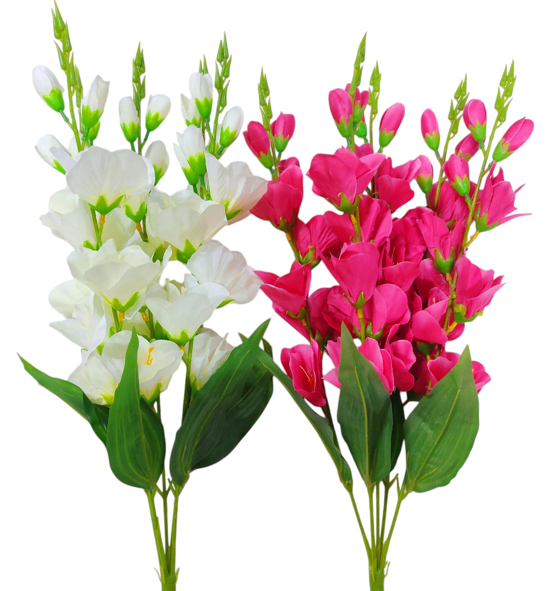 SAF Artificial Gladiolus Flower Bunch (60cm Long, Yellow) Lo -11 SAF Artificial Gladiolus Flower Bunch (60cm Long, Yellow) Lo -11