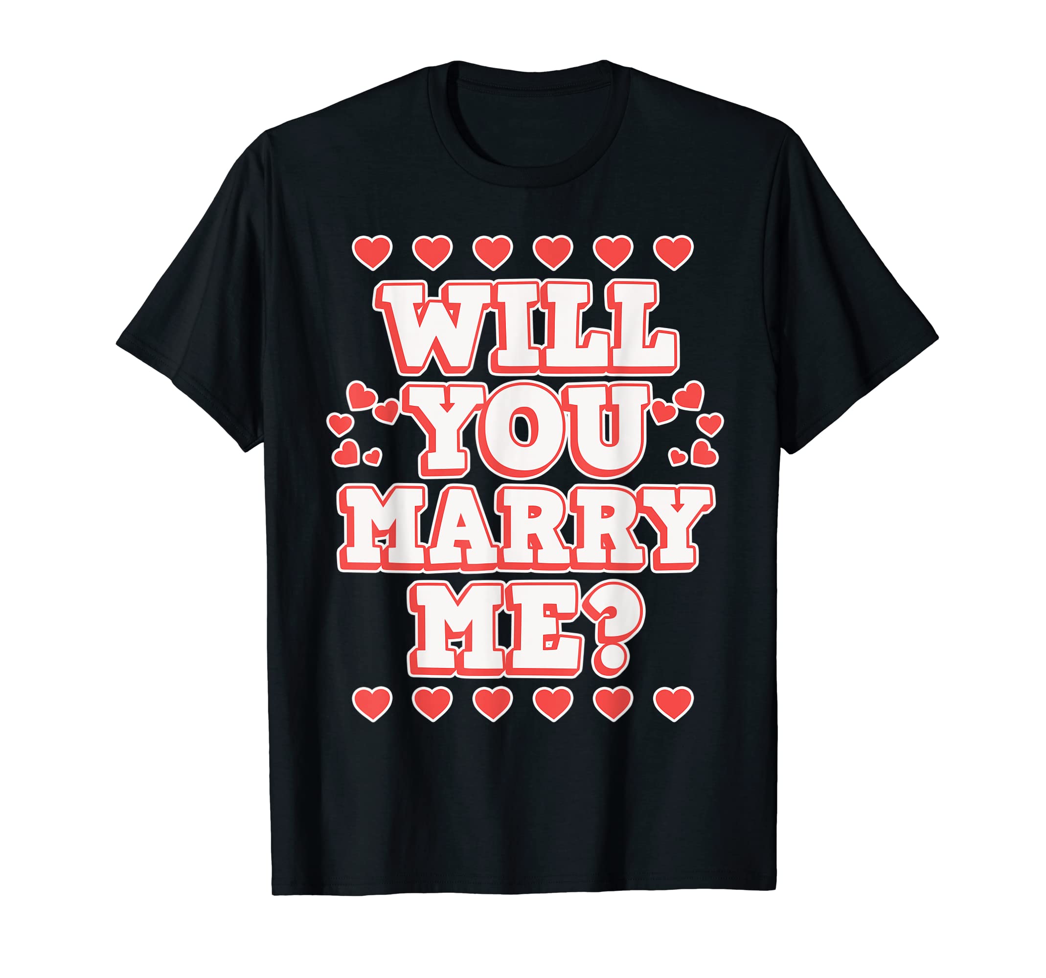 Heiratsantrag Design für ValentinstagMarriage proposal design for Valentine's Day - Will you Marry Me T-ShirtOEKO-TEX STANDARD 100