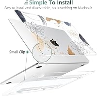 Vista 22 de TWOLSKOO for M4 MacBook Air 13.6 inch Case 2025-2022 Release M4 A3240 M3 A3113 M2 A2681, Plastic Hard Shell & Screen Protector & Keyboard Cover &