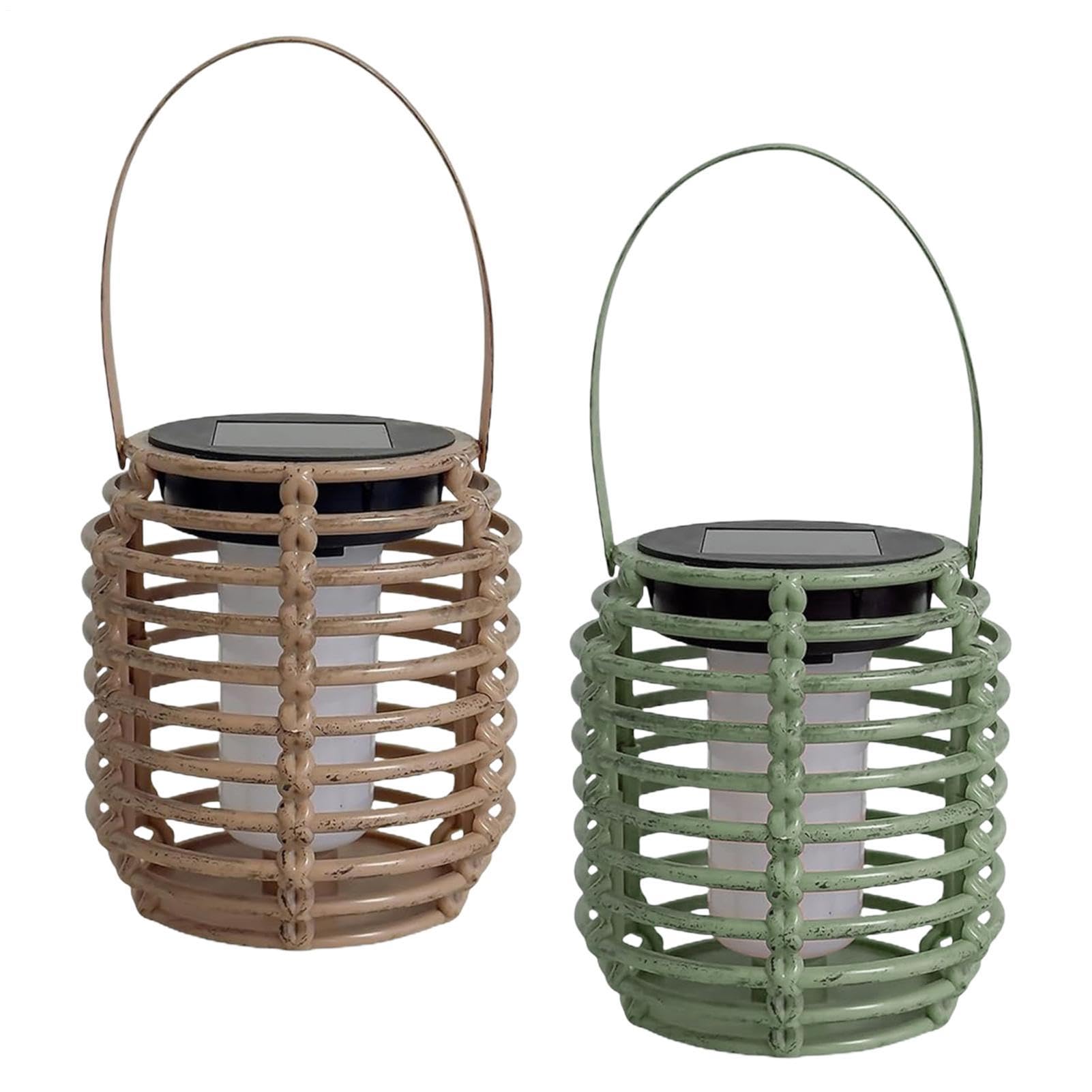 Linternas solares para exteriores, luces impermeables de paisajismo para jardín trasero 8