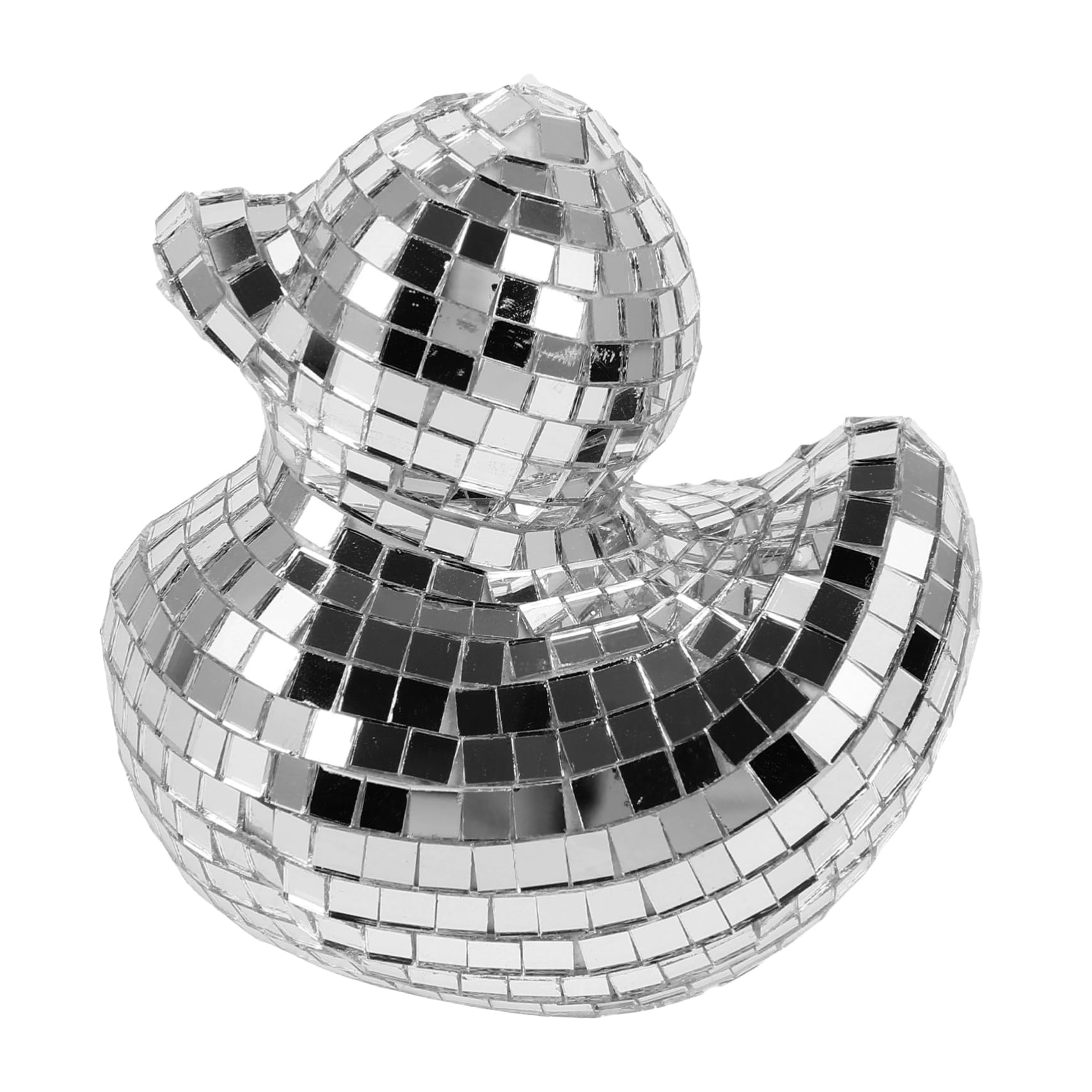 Cabilock 5 Piezas Pato Discoteca decoración hogar Bola de Discoteca de Escritorio decoración de Mesa de Bola de Discoteca Bola de Espejos Bola de Discoteca Efecto de luz Espuma