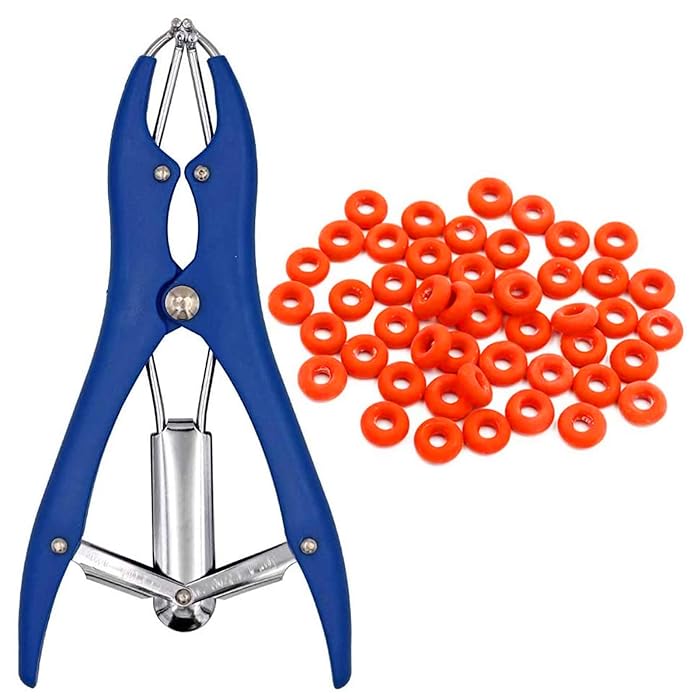 Buy Castration Bander, Anself Castration Bander Pliers with 100 Pcs