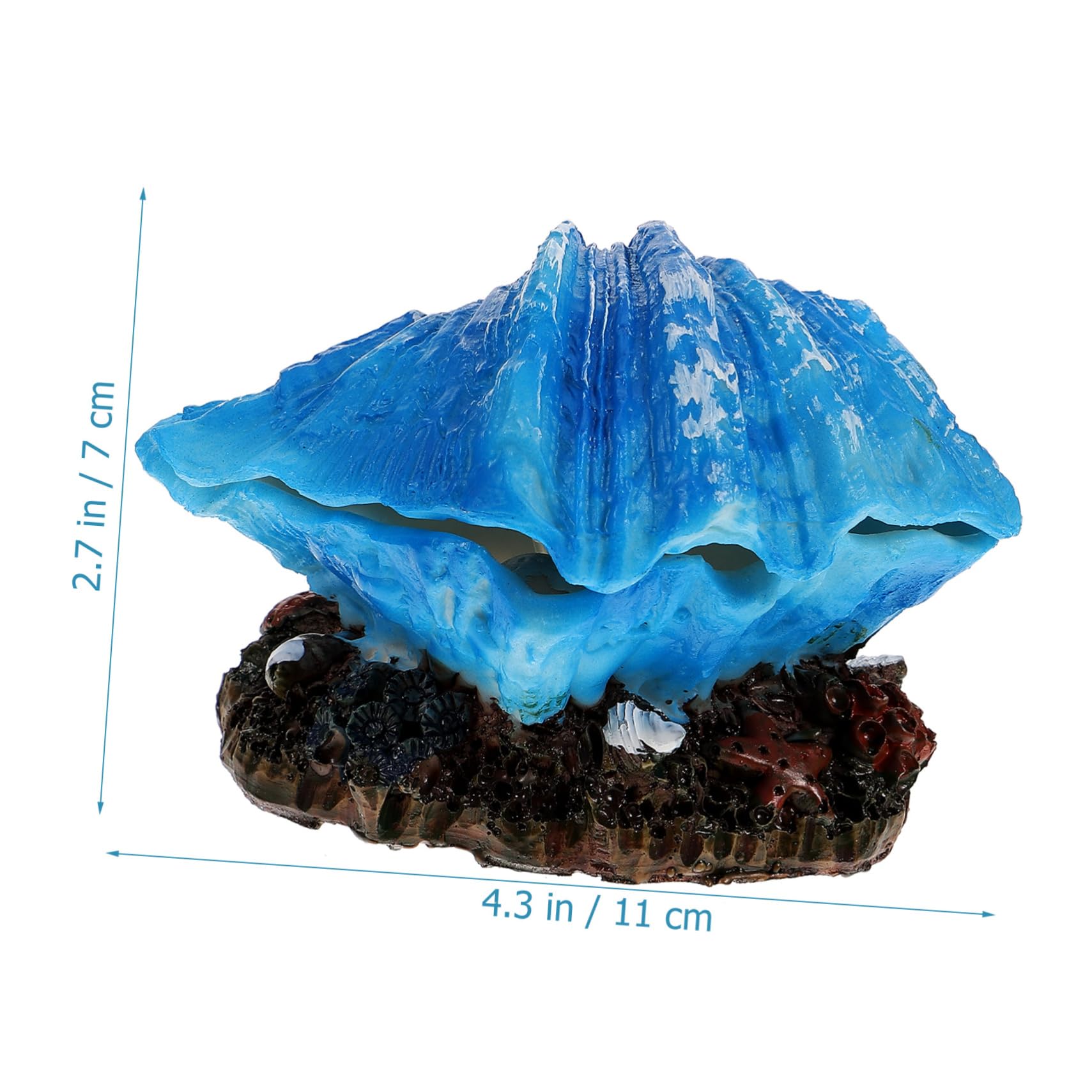 HANABASS 4stücke Delicate Simulation Shell Für Aquarien Künstliche Dekoration Mit Luftblaseneffekt Zubehör Für Fischbecken Lebensechte Gestaltung