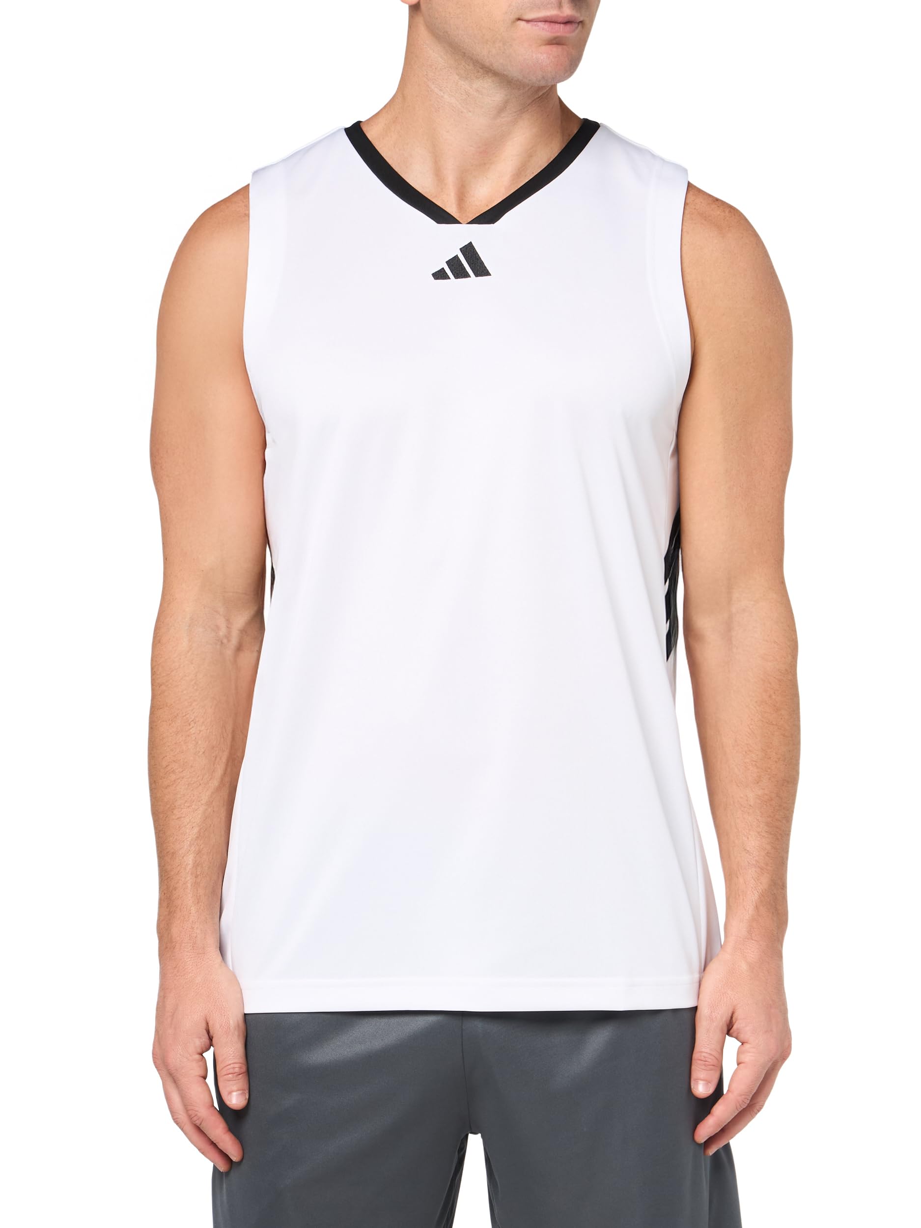 adidas Basketball Legends Tank Top z 3 paskami Mężczyźni Basketball Legends 3-stripes Tank Top