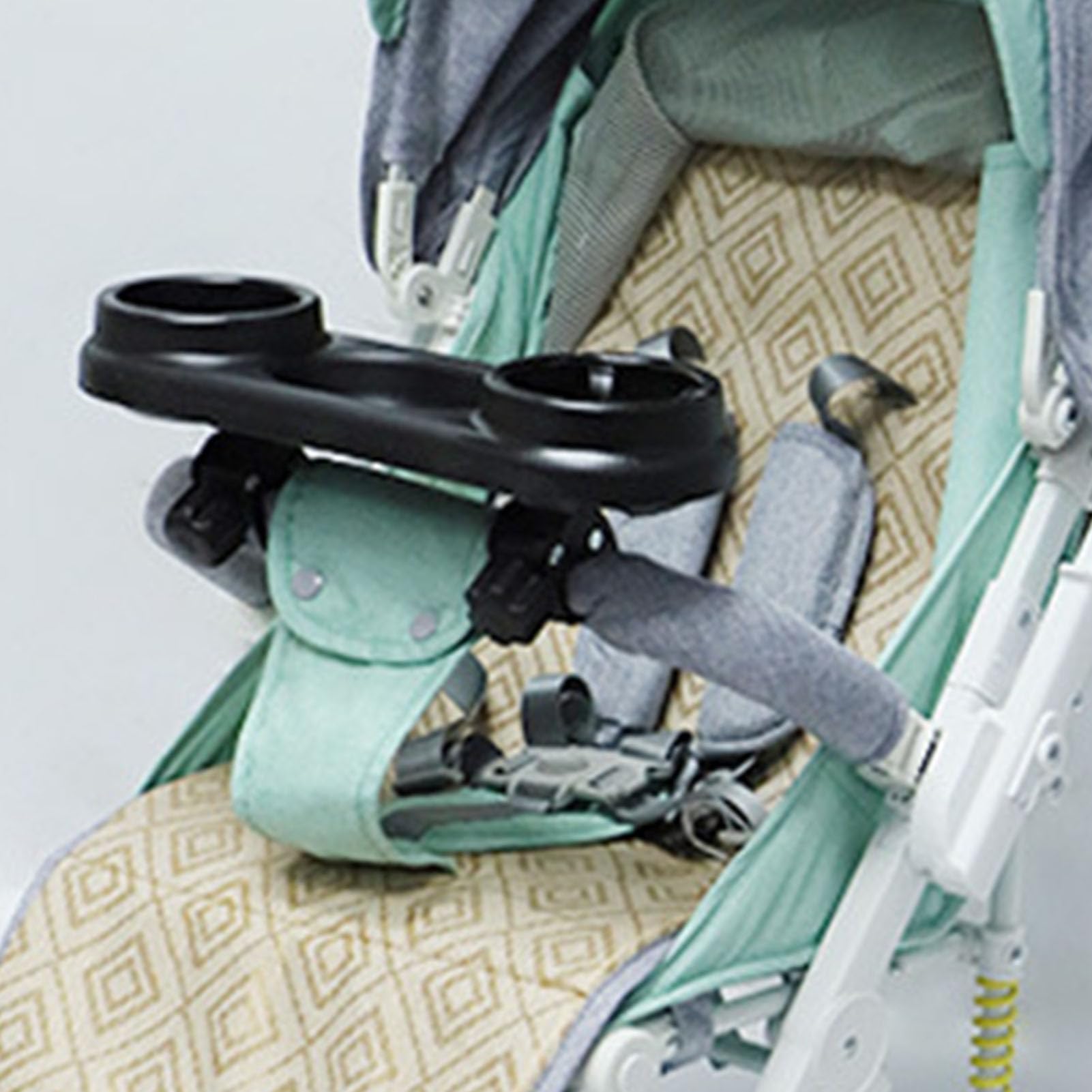 Kinderwagen-Snack-Tablett Schwarz Stabiler Snack-Becherhalter Baby-Universal-Kinderwagen-Tablett Für Kinder Mit Snack-Halterung Und Universal-Befestigung Für Kinderwagen Und Buggy