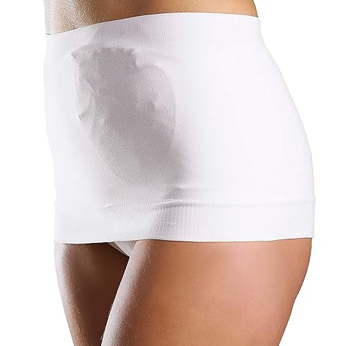 Corsinel StomaSafe Plus - Prenda de soporte ligero para ostomía y hernia 3216 por TYTEX All Day Comfort múltiples opciones de colortamaño blanco SM