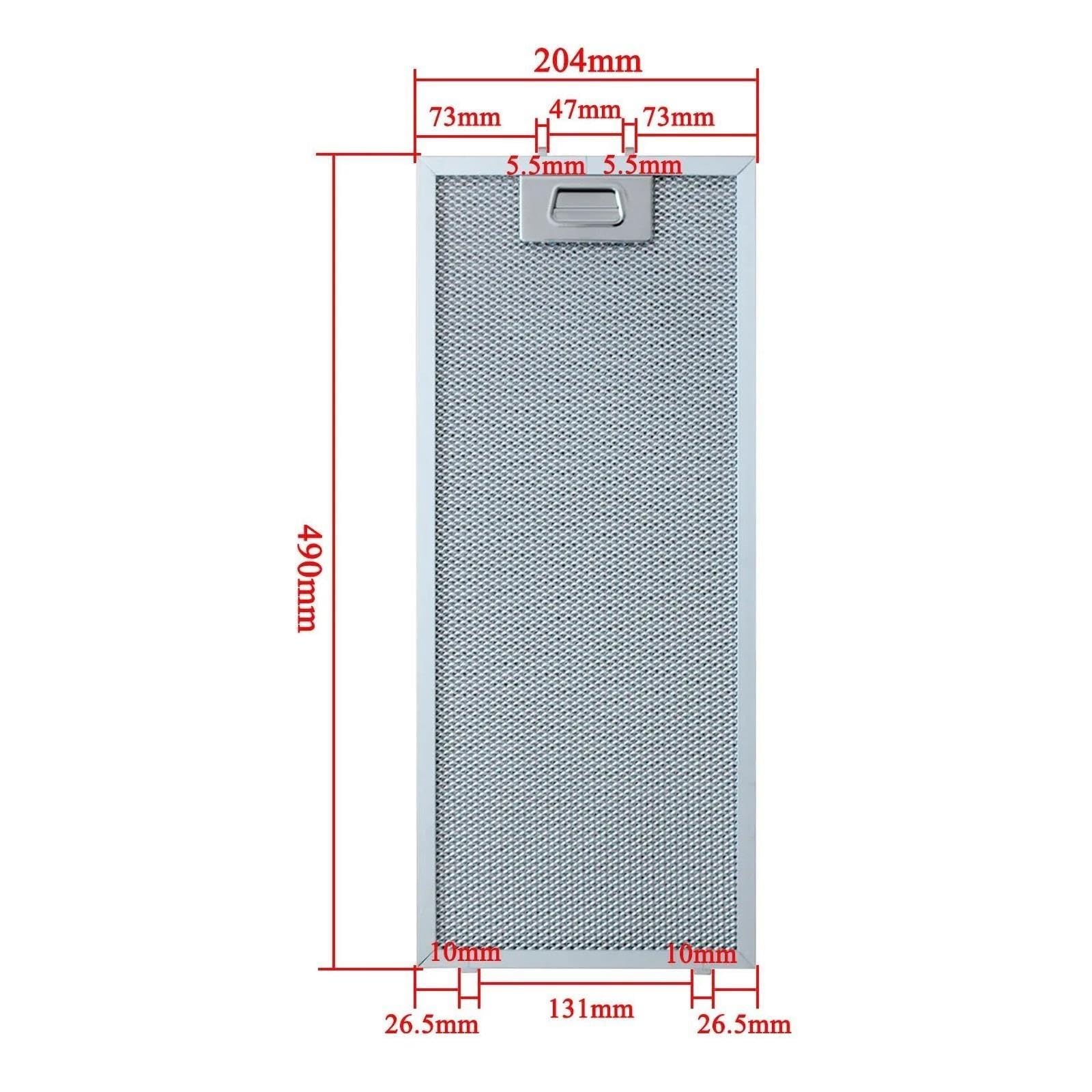 Filtro per Cappa Compatibile con Orbegozo 11126329 204 x 490 mm