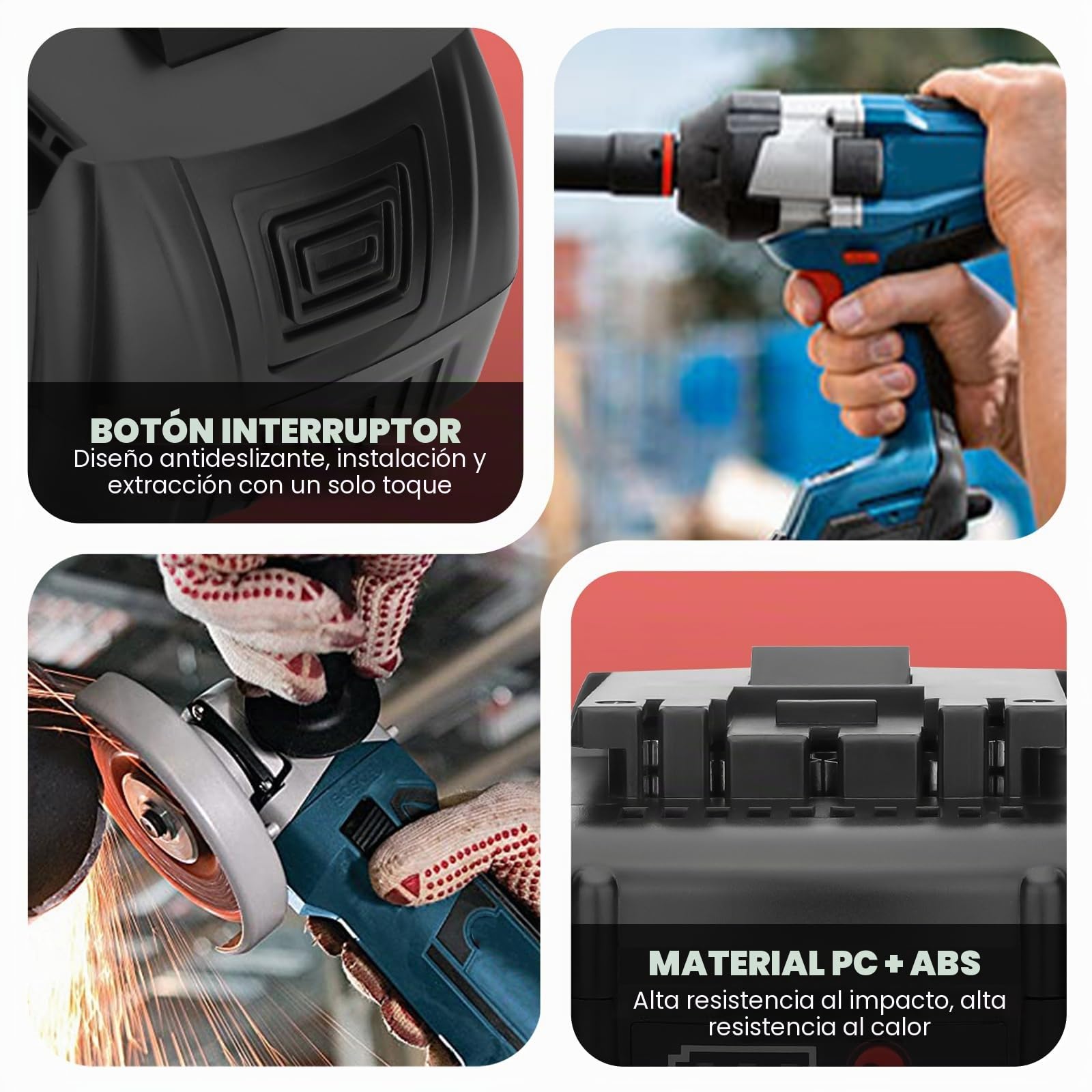 2 Piezas Exemoro 18V 5,0Ah Li-Ion batería de Repuesto batería para Herramientas para Bosch BAT610G batería 18V batería Compatible BAT609G BAT618G BAT619G BAT622 BAT612