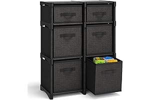 Mainstays 6-Cube Storage Organizer, Black