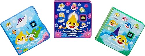 Miniatura 4 de Little Tikes Story Dream Machine - Colección Baby Shark Heroes, Hora de cuentos, libros, personaje de audio, regalo de juguete para niños pequeños,