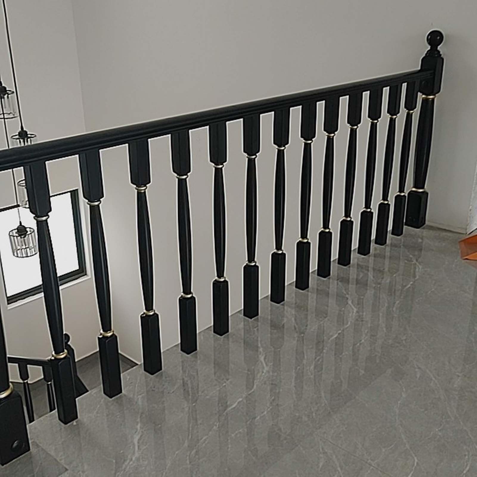 tornillos, Balaustres sólidos negros de la barandilla escalera, poste interior las barandillas escaleras(10 Packs)