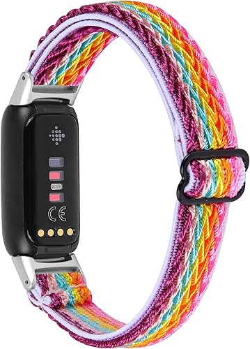 Miniatura 2 de Correa elástica de nailon transpirable para Fitbit LuxeLuxe SE para mujeres y hombres, correa elástica de repuesto para Fitbit Luxe Special Edition