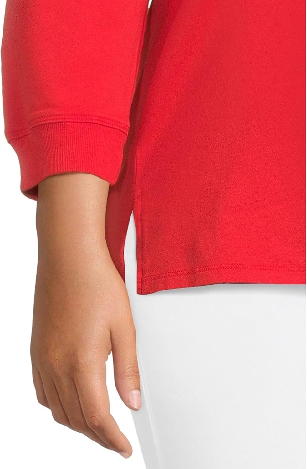 Mod-O-Doc Women's 3/4 Sleeve Hi-lo Tunic with Side Slits - Image 4