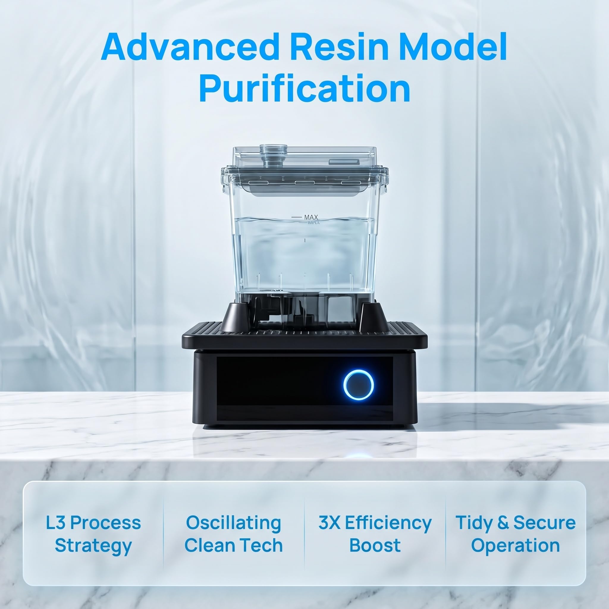 Máquina De Limpieza De Modelos De Resina para Impresión 3D, Limpiador Oscilante Automático De Alto Rendimiento, con 2 Cajas De Limpieza, Tiempo De Lavado De 4 Minutos
