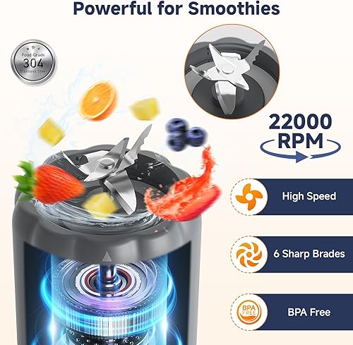 Miniatura 2 de COKUNST Licuadora portátil de 18 oz