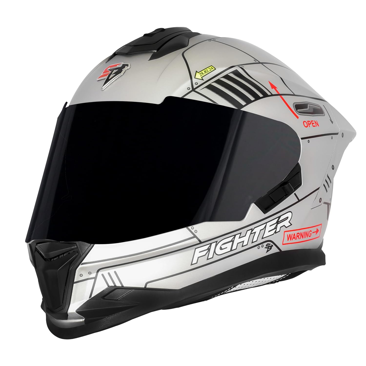 Steelbird SBH-57 Fighter F6 ISI and DOT Certified Full Face Helmet for Men and Women with Inner Silver Sun Shield - Review, Price and Buying Guide