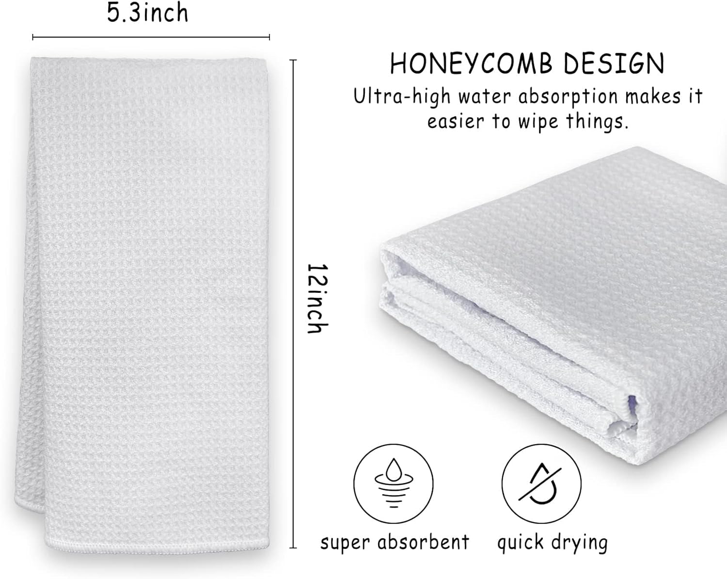 HIWX Shark Towel, I Just Freaking Love Sharks Okay Shark Lover Decorative Kitchen Towels and Dish Towels, Shark Room Decor, Ocean Sharks Hand Towels Tea Towel for Bathroom Kitchen Decor 16x24 Inches - Image 5