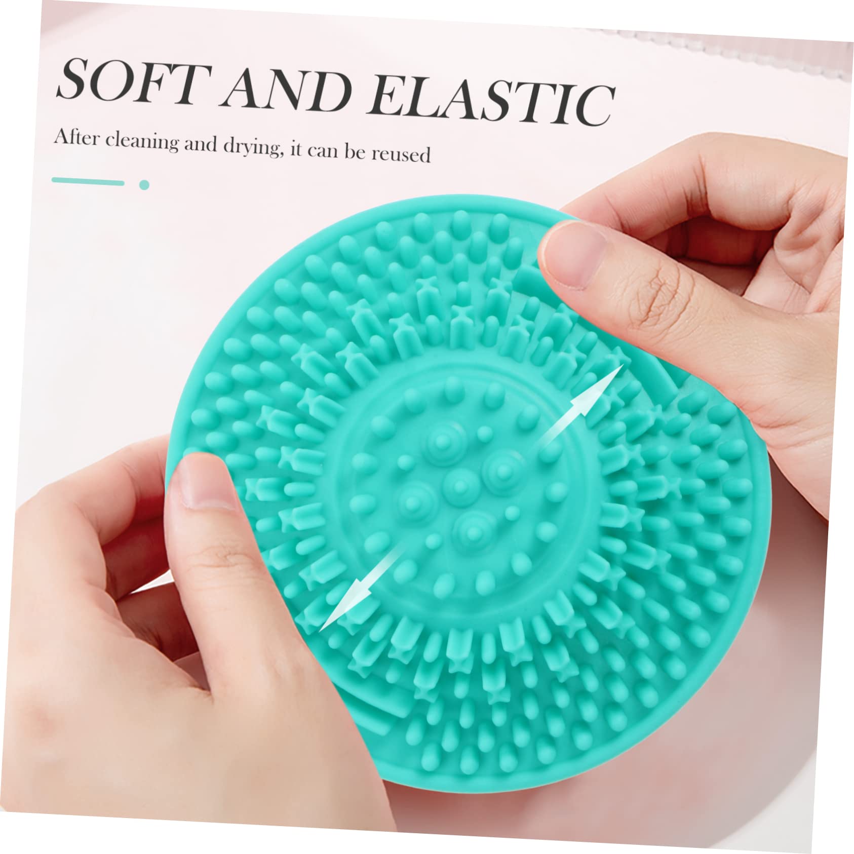 FRCOLOR 15pezzi Tappetini Silicone Per Pulizia Pennelli Make-up Strumento Di Bellezza Portatile e Resistente Per Uso Domestico e Professionale Lavabile e Facile Da Utilizzare