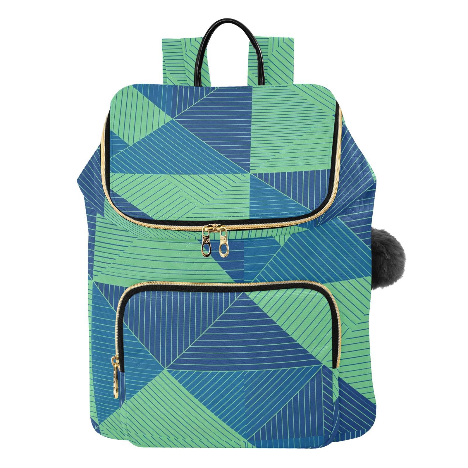 Zaino da donna, 15 l, alla moda, morbido, leggero, adatto a tutti gli abbinamenti | Robusto tessuto trapuntato convertibile silhouette multi tasche con cerniera per donne viaggi shopping sport