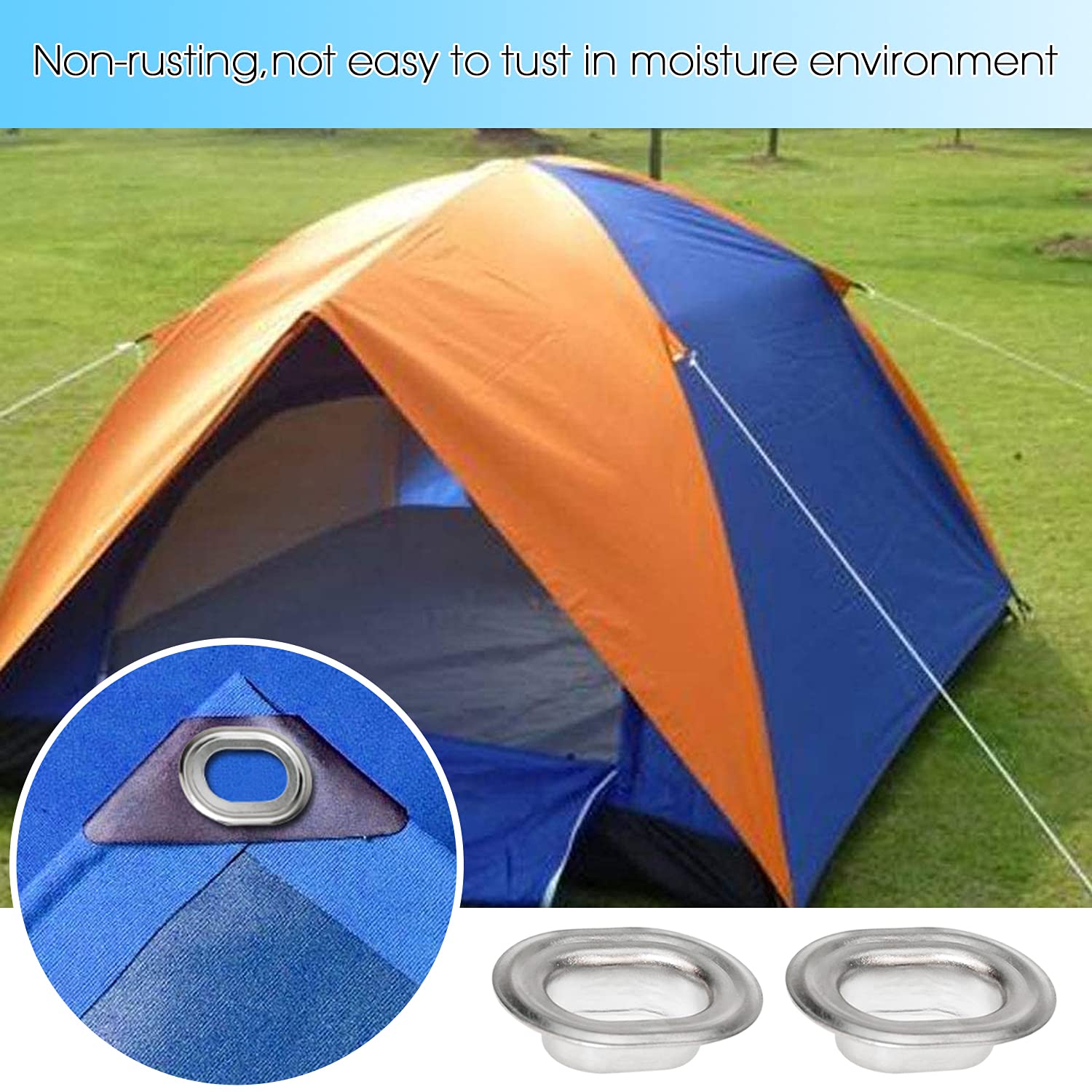 œillets Ovales Twist Verrouiller en Laiton Nickelé Tourniquet Bache avec Outils Oeillet pour Bâche en Tissu Bricolage Craft Bricolage Cuir Porte Monnaie Cartable Valise Coffret Argent