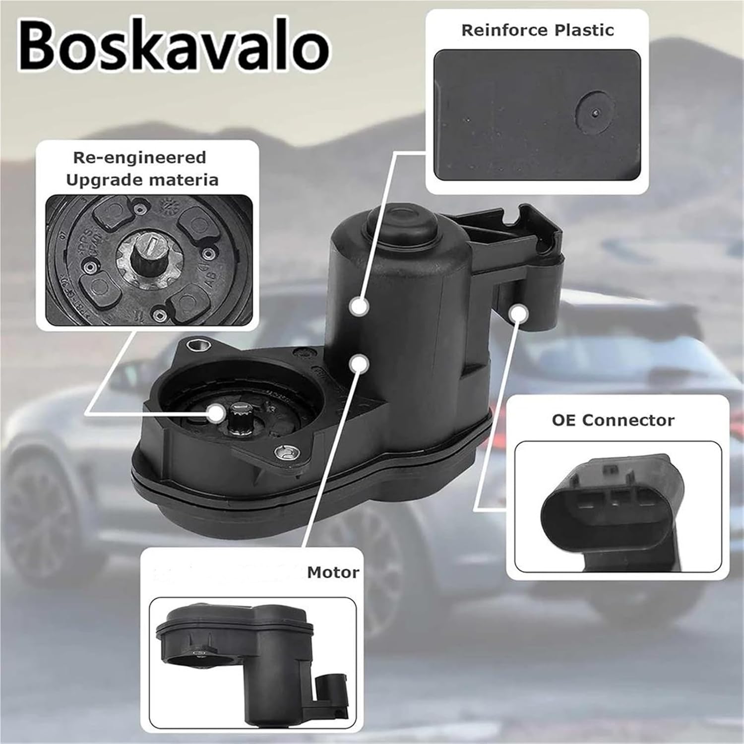 Parking Brake Actuator 34216794618 34216791420 for BMW 528I Base Sedan 4-Door 2011-2016 Parking Brake Actuator Assembly