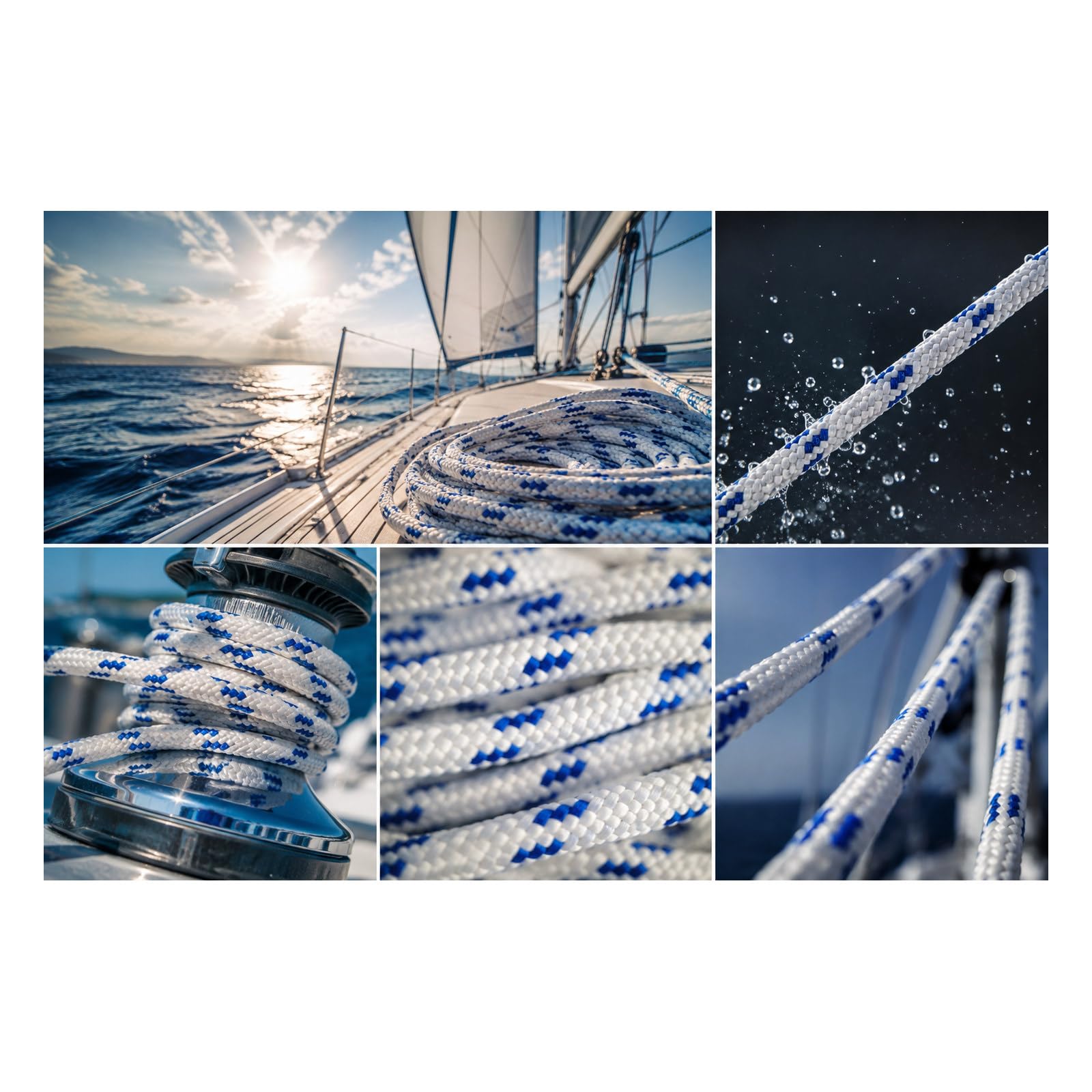 Corda intrecciata, Antica Corderia Marra, treccia Multiuso, 14mm x 50m, mare, fai da te, garden, stabilizzato ai raggi U.V. resistente a intemperie e agenti atmosferici