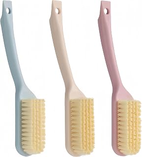 3 Pack Shoe Brush for Cleaning Shoe Scrubber Brushes Shoe Cleaner Brush | Shoe Cleaning Brush with Ergonomic Long Handled Gentle Soft Bristle Scrub Brush for Sneakers,Tennis,Canvas,White Shoes