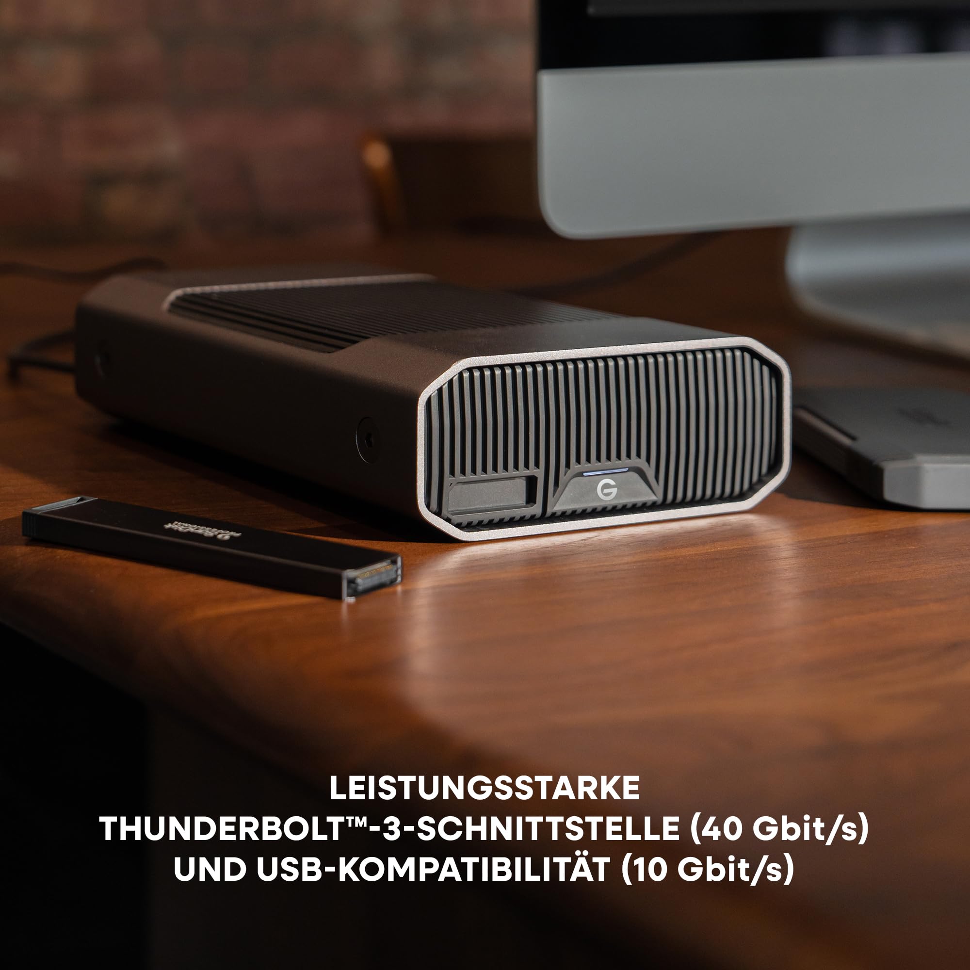 SanDisk Professional G-DRIVE PROJECT 12 TB (Festplatte mit großer Kapazität, Thunderbolt 3, USB (10 Gbit/s), 7.200 U/min Ultrastar-Festplatte, bis zu 250 MB/s) 5 Jahre Garantie