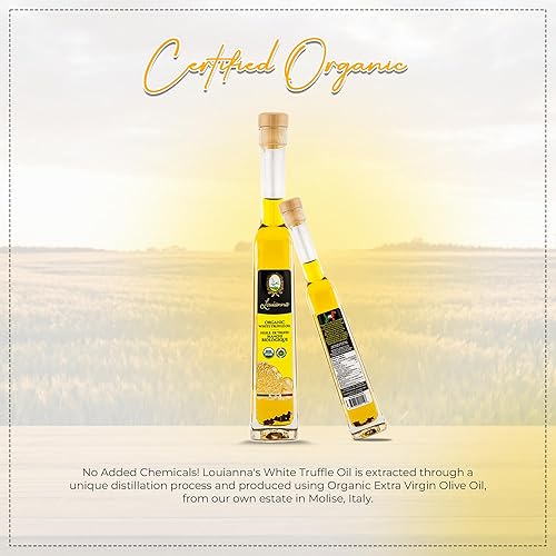 Miniatura 7 de Louianna - Aceite de trufa blanca orgánica, condimento de trufa sin gluten, aceite de trufa para rociar, hecho con aceite de oliva virgen extra y