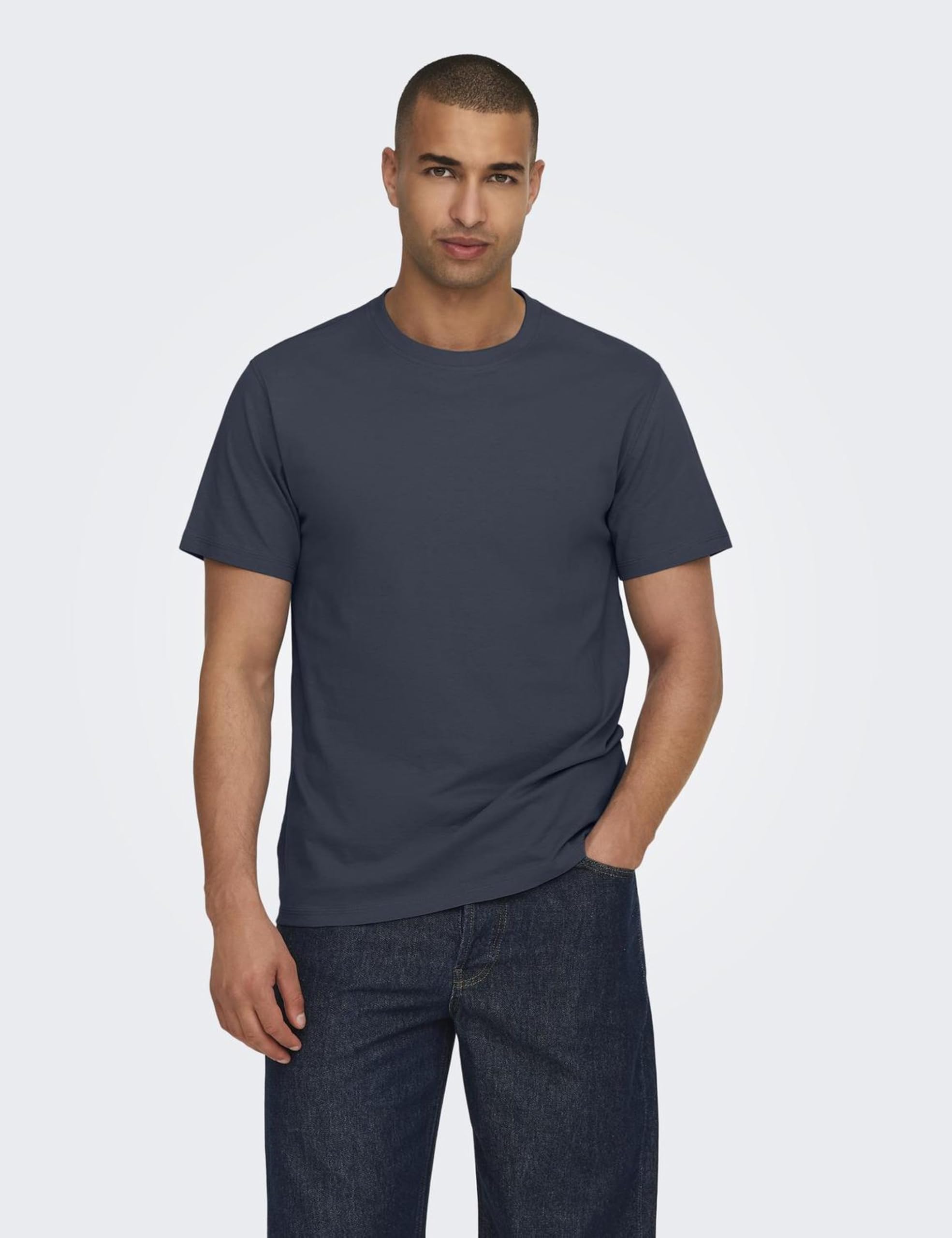 ONLY & SONS Onsmax Life SS Stitch Tee Noos, b??kitne noce, XL