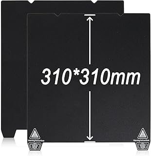 Double-Sided Textured PEI Sheet and Flexible Magnetic Build Plate Kit, 310 x 310mm 3D Printer Bed Platform for K1 Max/Ender 3 Max/3 Max Neo/Ender 3 S1 Plus/CR 10 Smart/Pro/CR-10S Pro/Pro V2/CR-10 V3