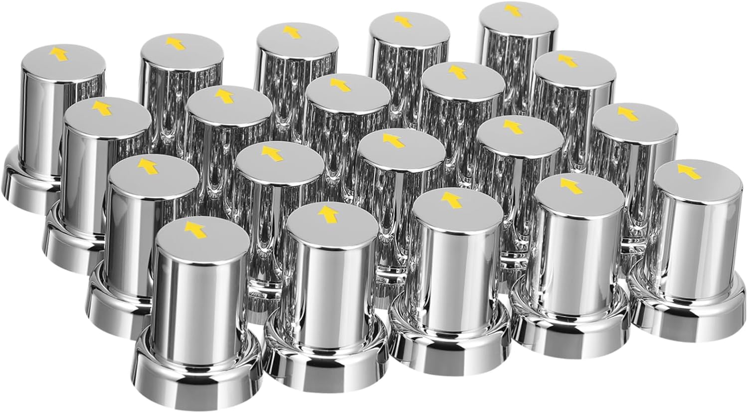 20pcs Wheel Nut Covers for Trucks Trailers and Protects Lug Nuts from Damage Easy Installation