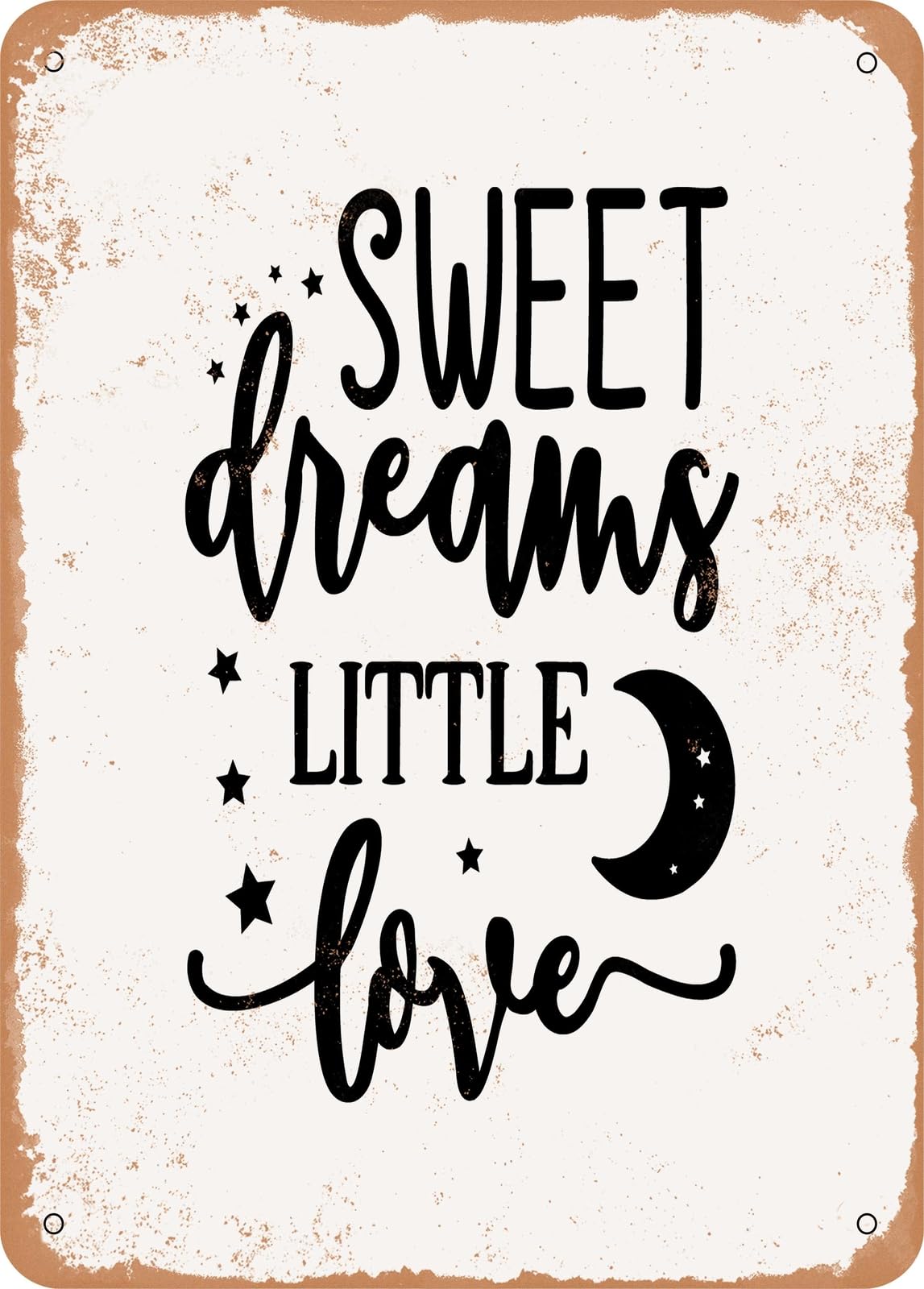 Miaomansenstore Metal Sign - Sweet Dreams Little Love - 2 - Vintage Look Home Decor