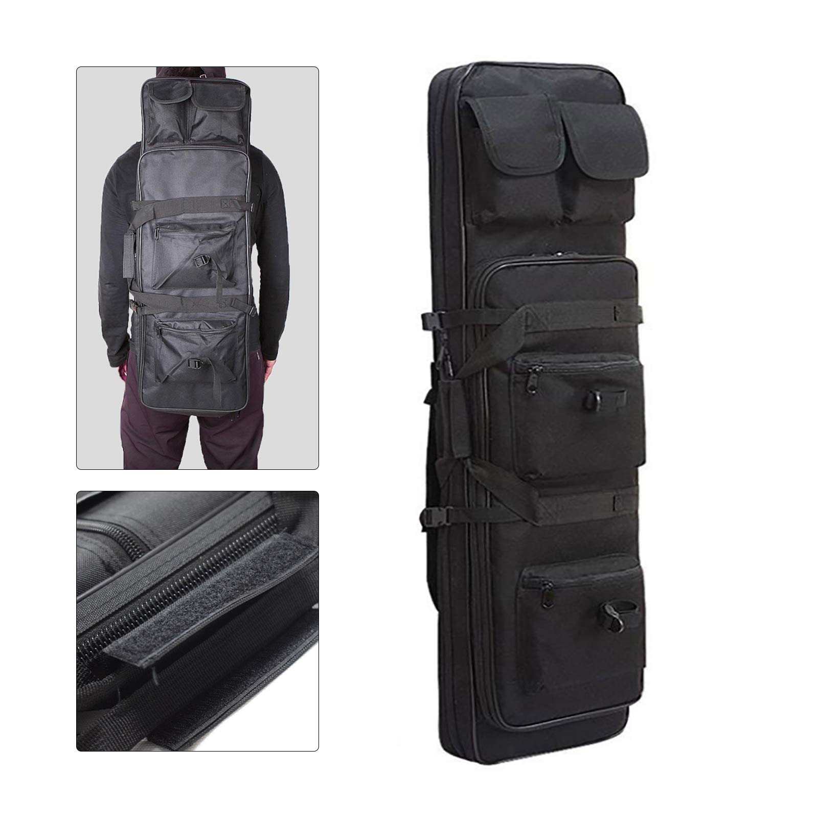 Bolsa táctica para detector de metales - Bolsa de transporte universal impermeable para accesorios de exterior, 81x24cm - Bolsa de transporte para escáner detector de metales para viajes, senderismo y