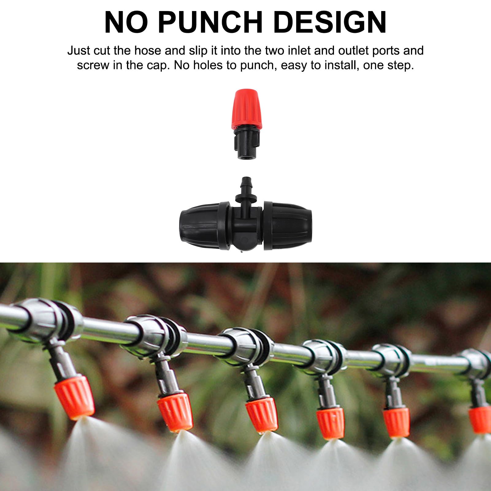 Kit di Irrigazione a Goccia, di Nebulizzazione con Irrigazione Automatica da Giardino per Piante in Vaso di Prato in Serra