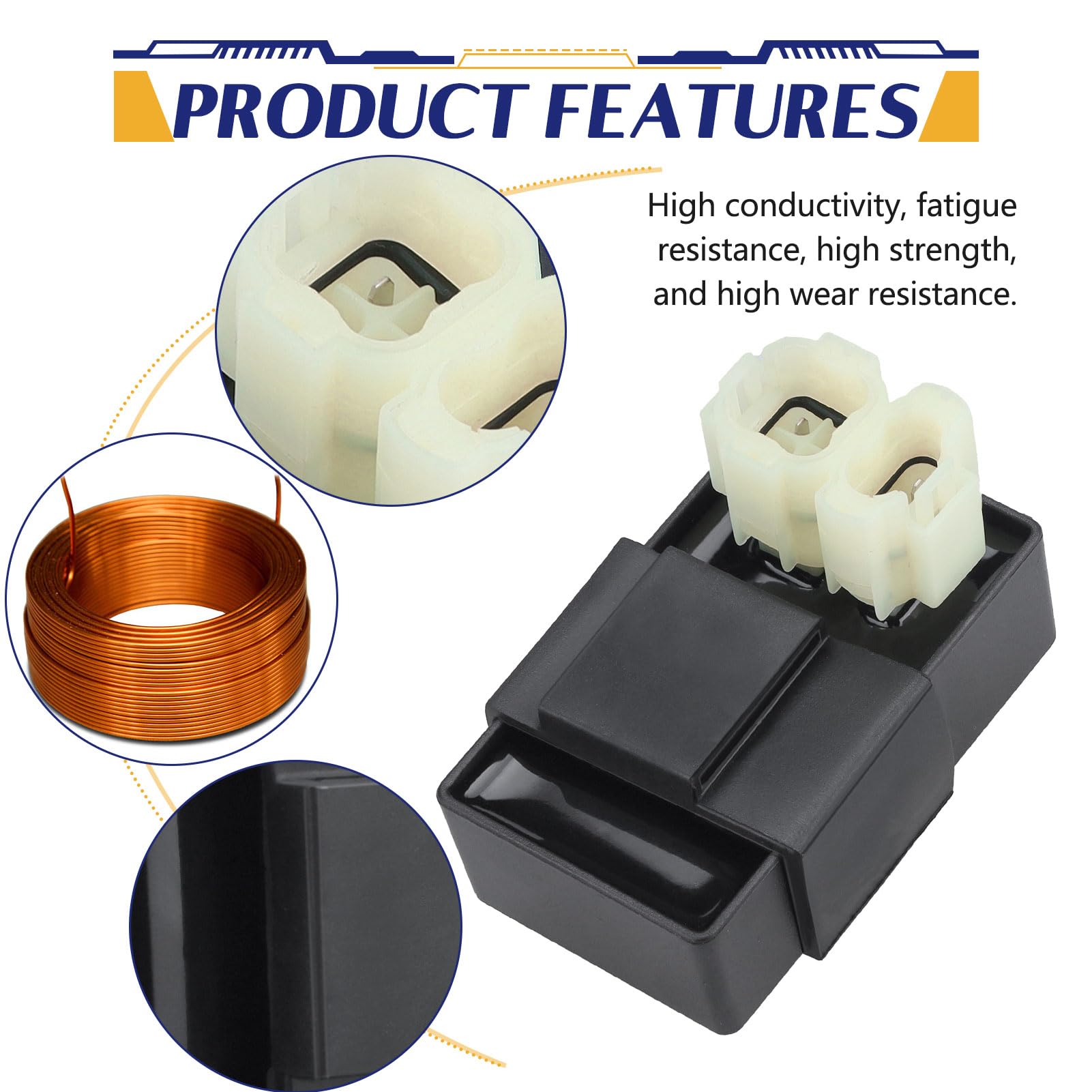 Racing AC 6PIN CDI Box Ignition Coil Spark Plug A7TC For Gy6 50cc 125cc 150cc 4-stroke Scooter, ATVs, GO Karts, Mopeds GY6 Acquista In Modo Economico - Spedizione Gratuita, Recensioni