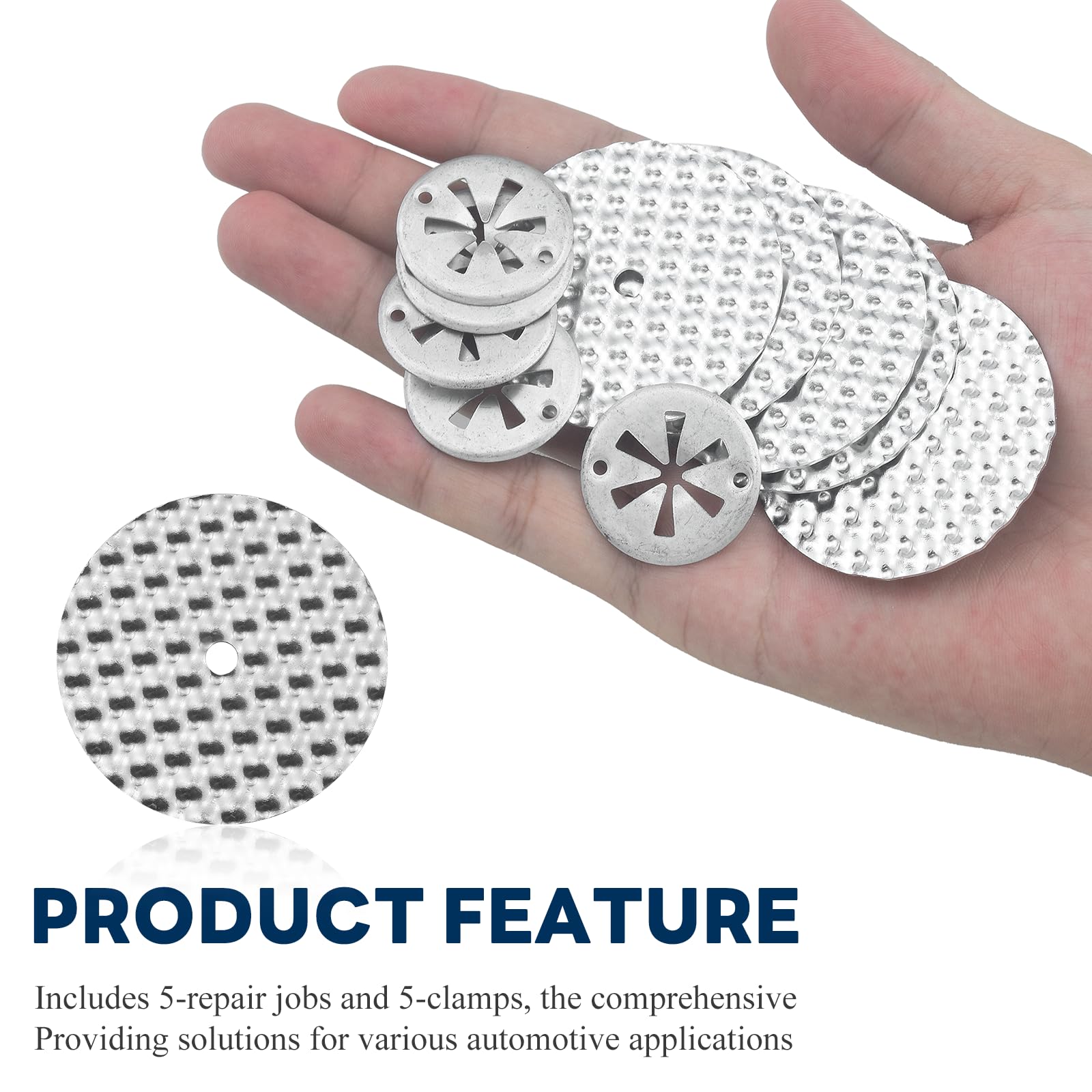 20pcs Clamping Discs Heat Protection Plate Repair Kit Heat Protection Plate Repair Kit Heat Protection Plate