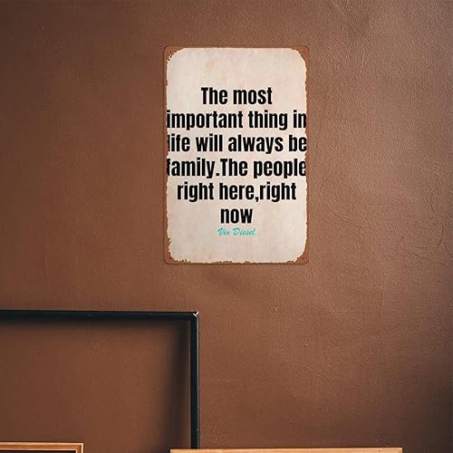 Miniatura 6 de Vin Disel Quotes Movie Poster Wall Decor Sign - 12x8 Inch Metal Sign Wall Decor Sign,cave,bar,club,home Wall Art Metal Tin Sign Halloween Decor Sign