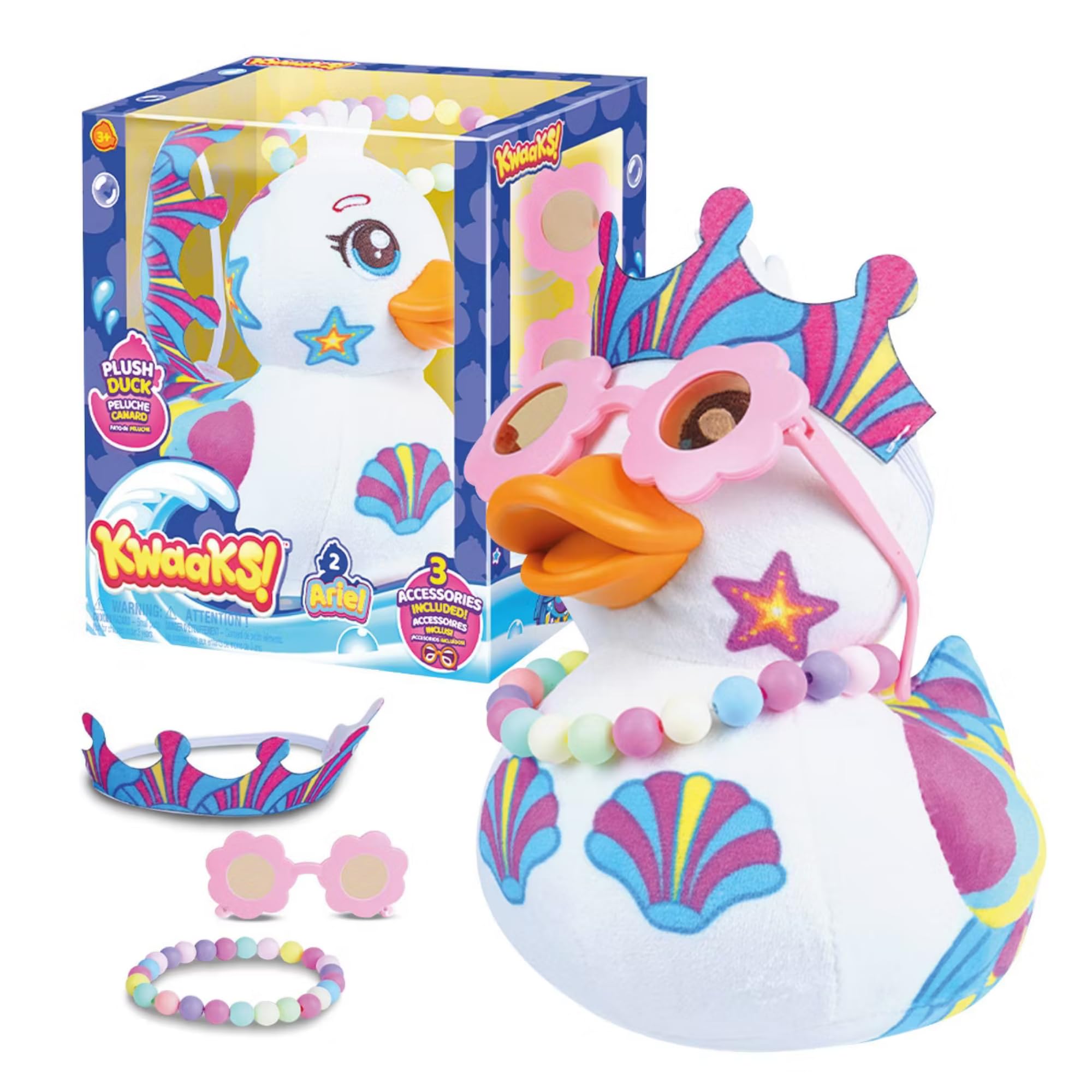 Kwaaks Series 1 Super Soft Gift Quality 15cm 6" Plush Ducks - Ariel #2
