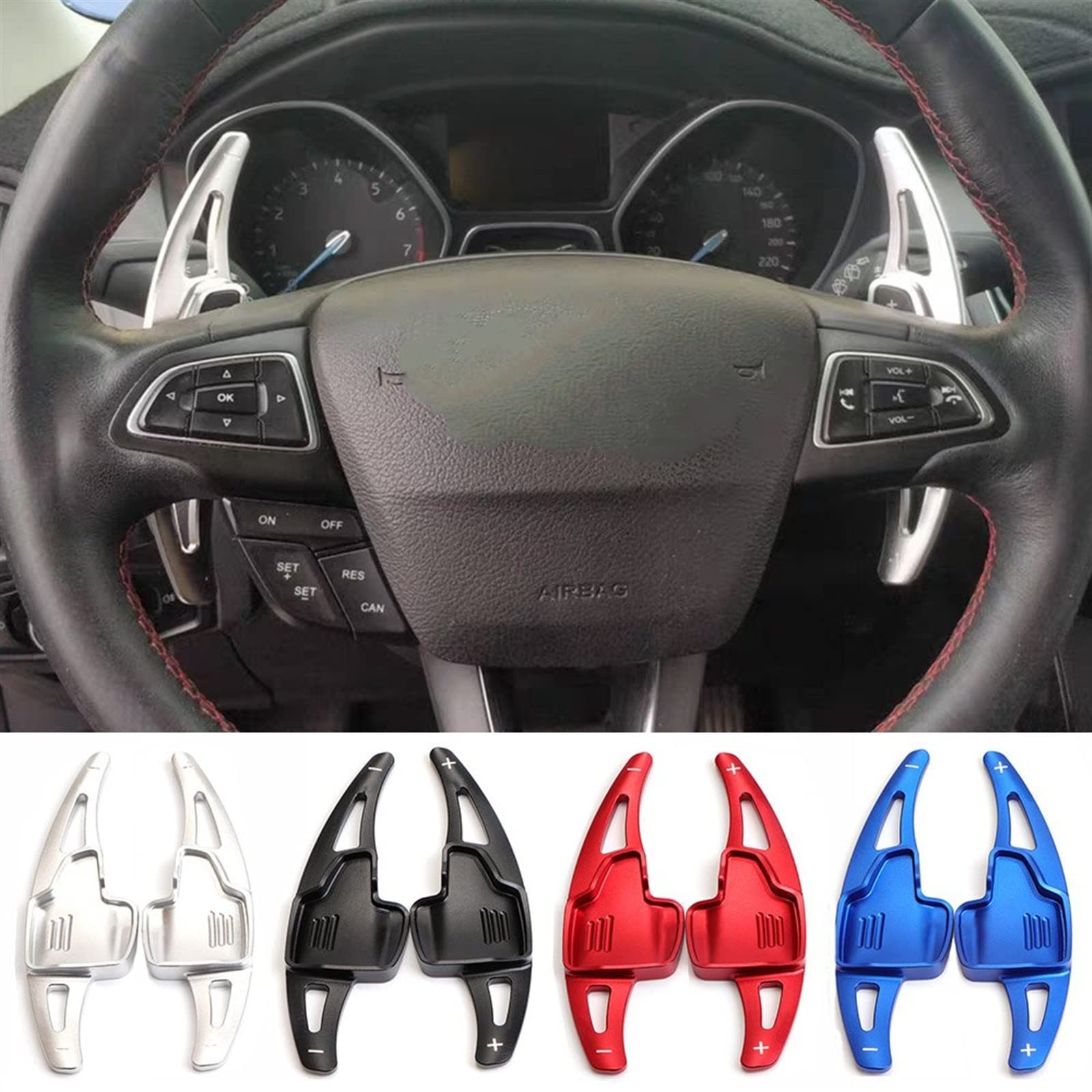 Compatible Avec Ford Pour Mondeo MK5 Pour Fusion Pour Taurus Pour S-max Accessoires D'extension De Levier De Vitesse À Palettes De Volant De Voiture AP7 Palette au Volant(Black Compatible Avec Ford Pour Mondeo MK5 Pour Fusion Pour Taurus Pour S-max Accessoires D'extension De Levier De Vitesse À Palettes De Volant De Voiture AP7 Palette au Volant(Black